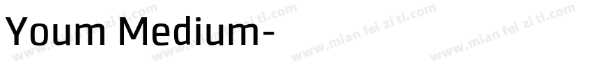Youm Medium字体转换